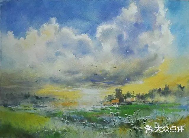 很有意境的风景水彩画，带你走进森林深处！