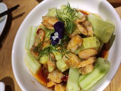 橄榄油蛤肉拌黄瓜-船歌·鱼水饺青岛菜(国贸商城店)