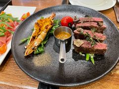 黑松露菲力牛排及香煎泰虾-安妮意大利餐厅(国贸店)