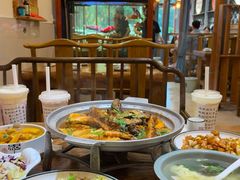 -东来菜馆•手抓海鲜家常菜•海鲜锅贴(鸽子窝店)
