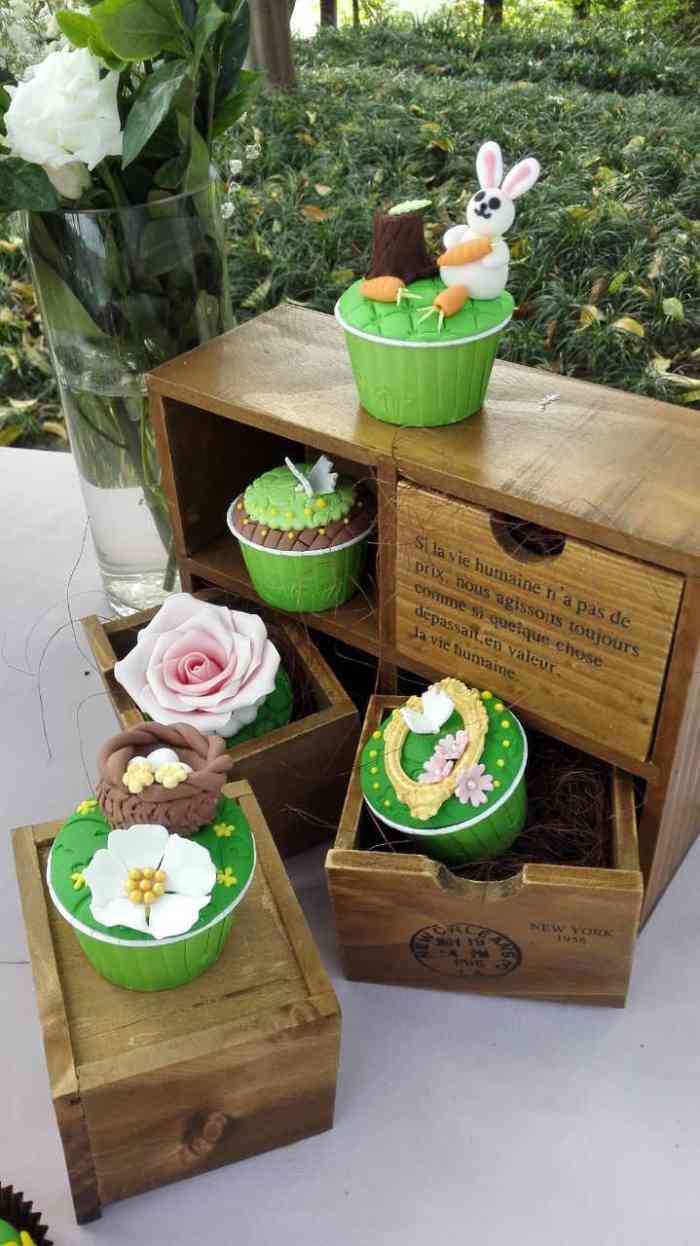 翻糖花园蛋糕店-"慕名而去,吃了抹茶杯子蛋糕,卖相很好口味.