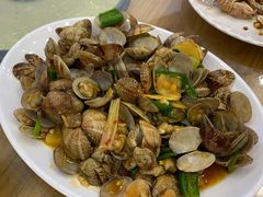 姜葱炒花甲-七鲜渔港美食餐厅(巽寮湾海景店)