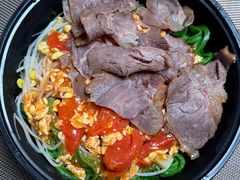 西红柿鸡蛋面-手擀菠菜面(西康路店)
