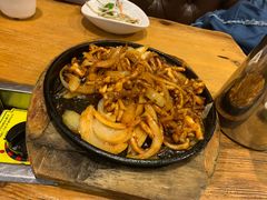 铁板鱿鱼-喇喇排骨火锅·传统韩式脊骨汤(望京西园总店)