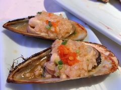 烤青口（半打6个）-蚝翅·海鲜粥·烧烤·宁夏滩羊季(玉米楼店)