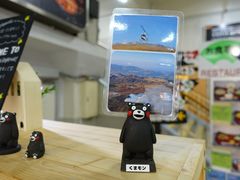 阿苏山缆车卖的纪念品:用火山灰做的熊本熊！熊本部长办公室也卖，会比这贵200日元-阿苏山