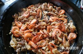 Steam Chicken and Shrimp