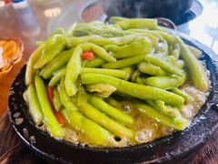 铁板鲜芋梗-农厨好味·温泉鹅·农家菜