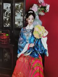 -后宫·古装汉服京剧儿童亲子全家福摄影