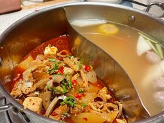 鲜牛杂鸳鸯锅-左庭右院鲜牛肉火锅(环球港店)