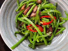 腊肉炒长缸豆-素描餐厅(灵隐天竺店)
