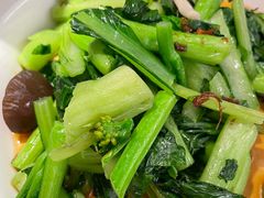 白灼菌菇菜心-新白鹿餐厅(虹桥南丰城店)