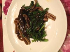 韭菜鳝丝-丁山花园酒店-明园餐厅