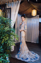 -懿沉香中式嫁衣礼服秀禾服龙凤褂马来褂旗袍总店