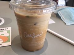 栀子花梨香拿铁-Seesaw Coffee(上生新所店)