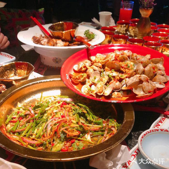 九六广场店)-辣葱油淋花蛤-菜-辣葱油淋花蛤图片-上海美食-大众点评网