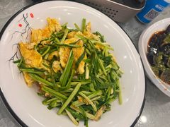 东北蒜苗炒蛋-苏师傅菜馆(上沙店)