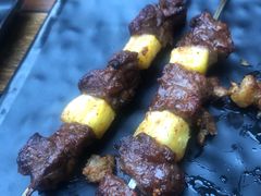 凤梨牛肉-焖烤大叔·烧烤羊肉串