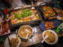 嫩嫩的腊肉串-夯鱼烤鱼·尔滨地标美食(国展店)