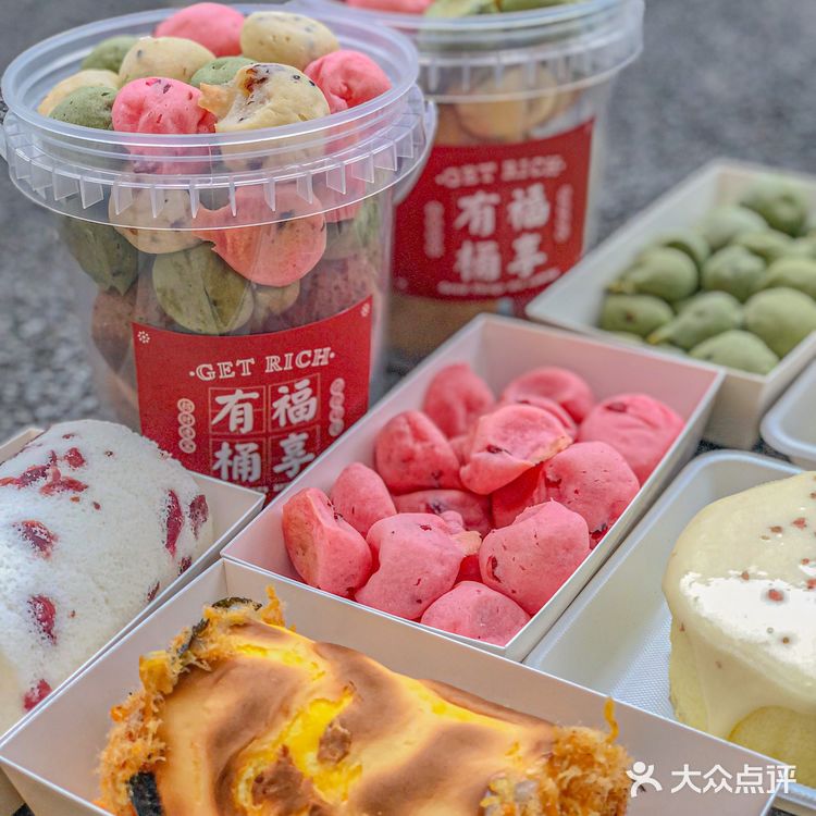 能扯嘚一米❗️这家的麻薯真的摆