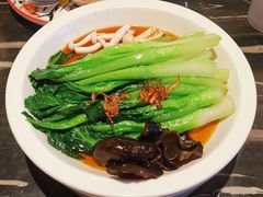 白灼菌菇菜心-新白鹿餐厅(虹桥南丰城店)