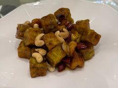 宫爆茄肉虾球-马旺子酒楼