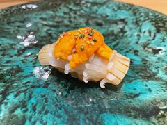 枪鱿鱼海胆寿司-鮨青(恒基名人购物中心店)