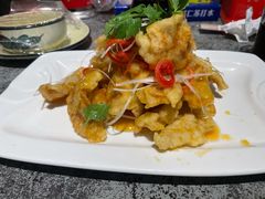 锅包肉-华盛园卷子王农家菜水库鱼