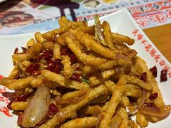 干煸藕条-庆峰龙虾烧烤(合肥一店)