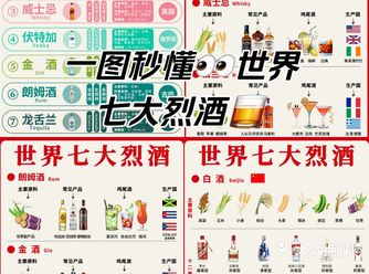 一图秒懂世界七大烈酒秒变懂酒达人