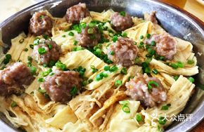 Fried Tofu Skin Steamed Meatballs