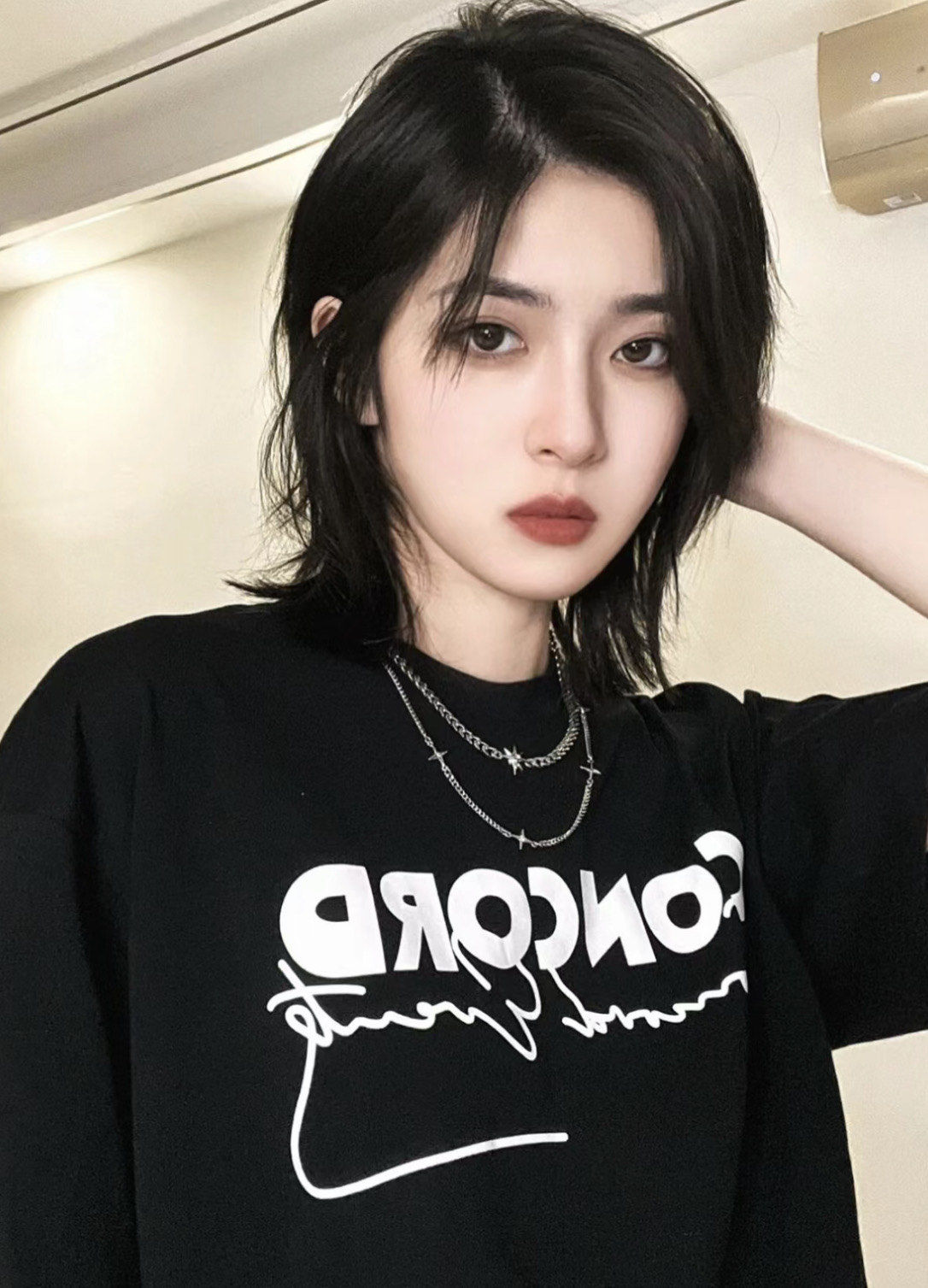 潮流黑色发型