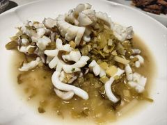 雪菜炒墨鱼-钱塘花园·宁波菜