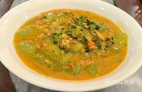 Crab Roe Stewed Loofah