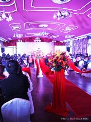 M@点评年会の年会会场布置-金庭庄园酒店彩虹厅