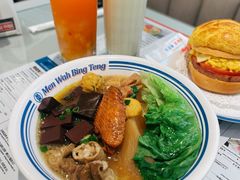 一碗全拼车仔面-敏华冰厅(平安金融中心店)