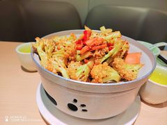 干锅有机菜花-吕氏疙瘩汤·海鲜新鲁菜(凯德mall新都心店)