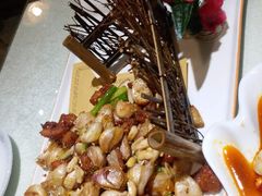 -东来菜馆•手抓海鲜家常菜•海鲜锅贴(鸽子窝店)