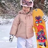 这个滑雪宝宝的笑容要融化我的心啦！