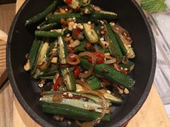 小炒秋葵-小大董·烤鸭(凤凰汇店)