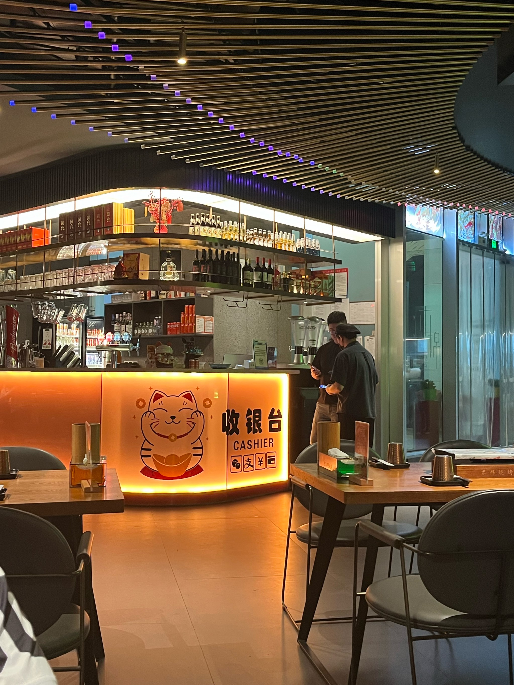 真实图片饭店收银台图片