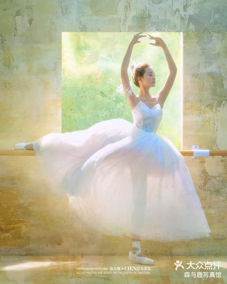 芭蕾少女与油画的完美结合
