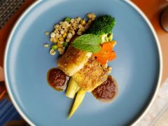 铁板比目鱼配七味酱-V Bar海景扒房(北海湾惠龙万达嘉华酒店)