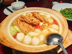 丝瓜鱼丸炖馓子-永安鱼庄·镇江菜(东吴路店)