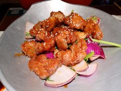 蒜香蜜汁排骨-绿茶餐厅(华联万柳店)