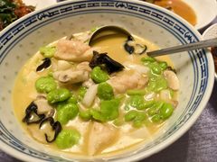 鲜虾酿春笋烧豆瓣<br&nbsp;/>-白家餐厅(徐家汇店)