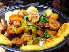 排骨土豆炖豆角-翁家大院(西美·五洲天地店)