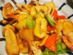 皱皮椒鲜虾姬松茸&nbsp;&nbsp;（鲜菌）-中8楼风尚云南菜(颐堤港店)