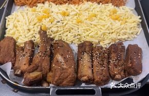 Fried Pork Ribs with Cheese Buldak Ramen