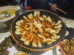 嘎鱼卷子锅-华盛园卷子王农家菜水库鱼